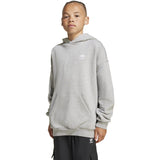 adidas Originals Medium Grey Heather/White Loose Hoodie Fl