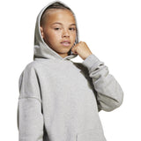 adidas Originals Medium Grey Heather/White Loose Hoodie Fl