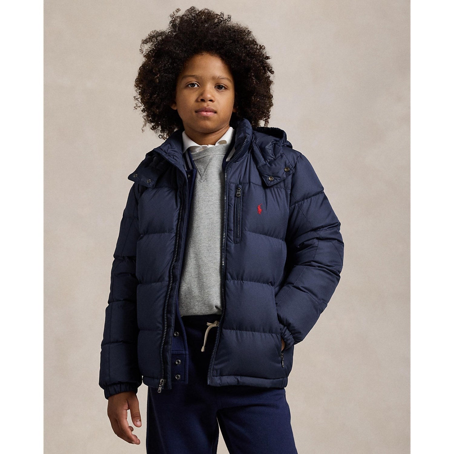 Buy Polo Ralph Lauren Newport Navy Boy Bomber Jacket | Luksusbaby