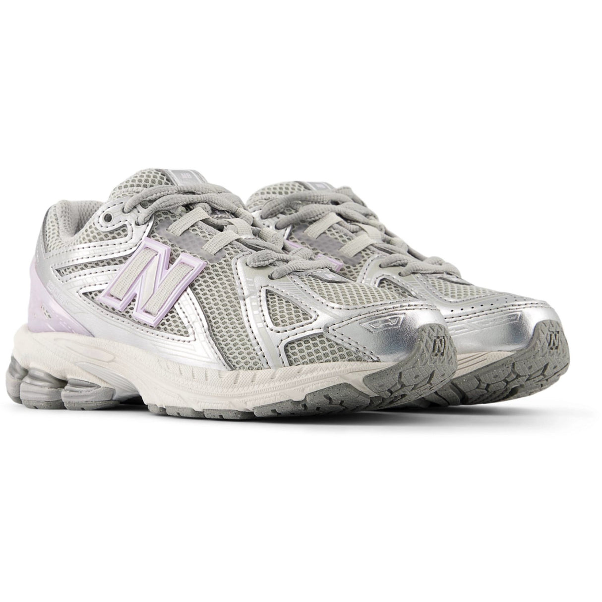 New Balance Silver Metallic 1906 Kids Lace Sneakers