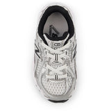 New Balance Silver Metallic 740 Kids Bungee Lace Sneakers