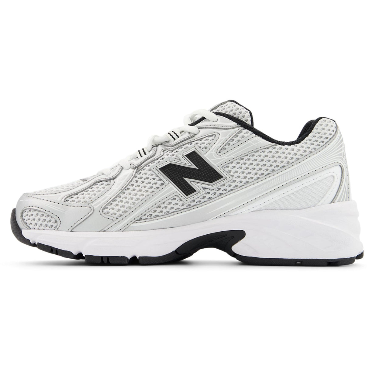 New Balance Silver Metallic 740 Kids Lace Sneakers