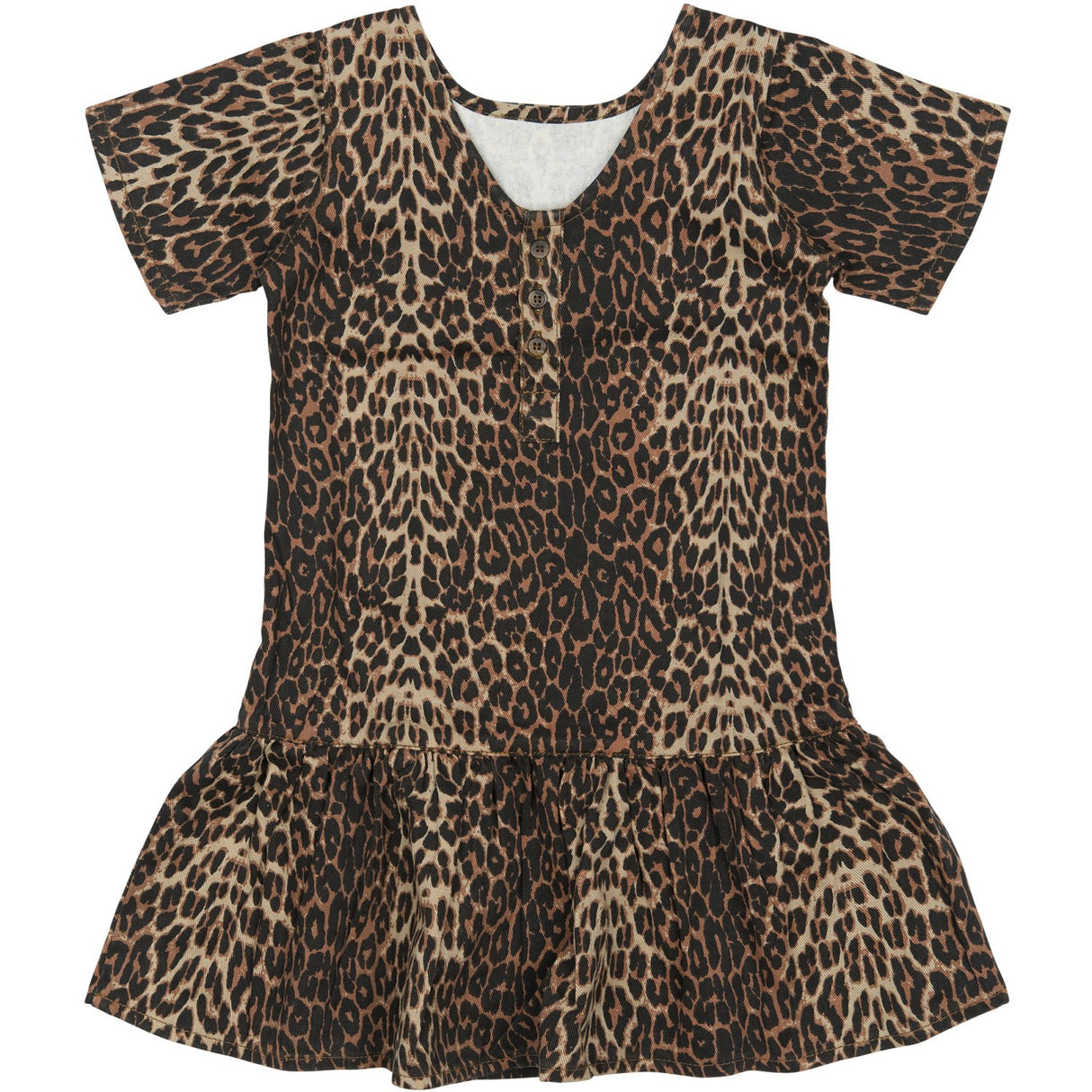 The New Feather Gray AOP TNPanya S_S Denim Dress