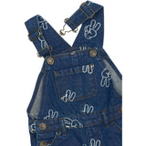 THE NEW Siblings Medium Blue Denim AOP TNSTProsper Denim Dungarees