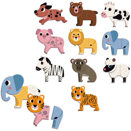 Vilac Magnets 30 pcs - 10 Funny Animals