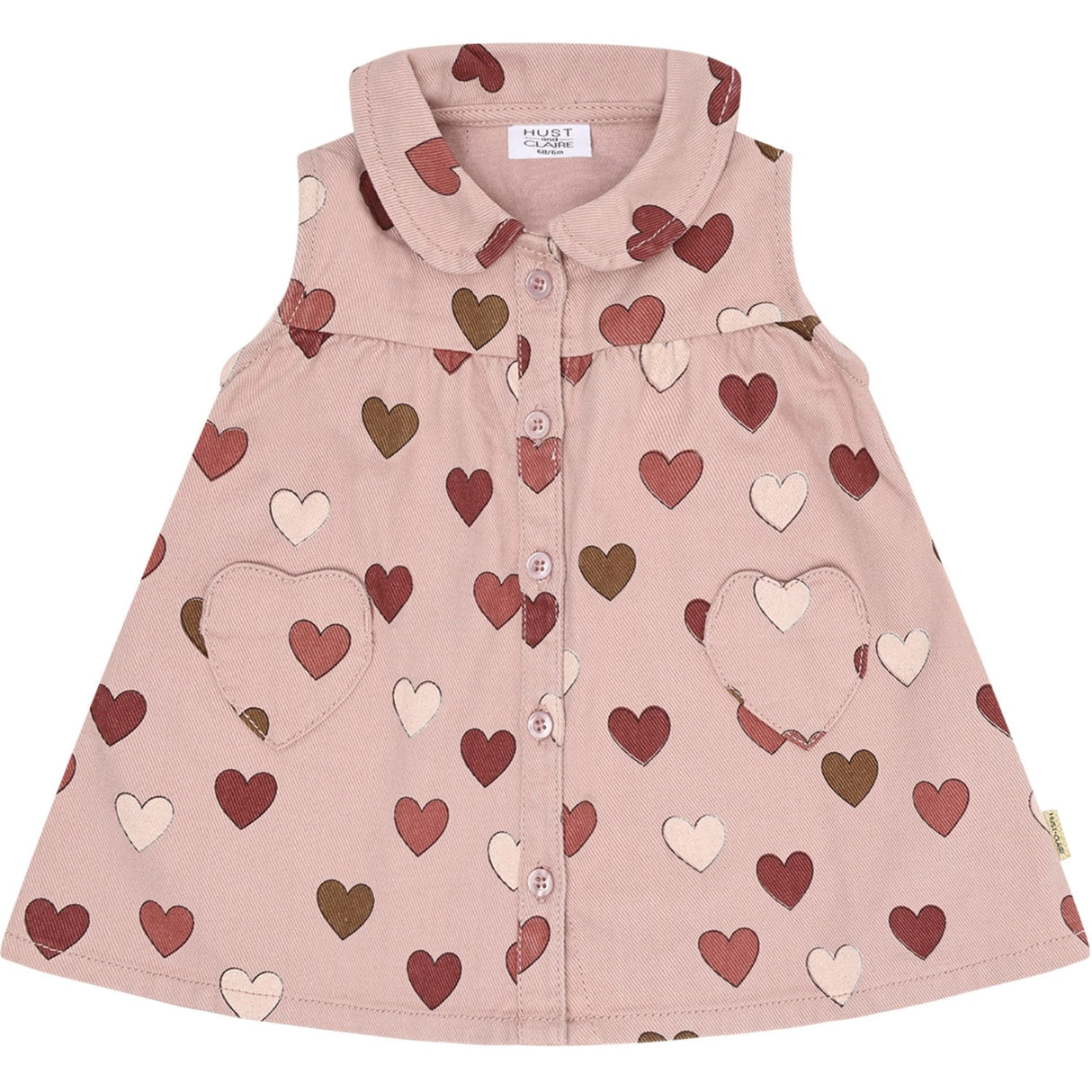 Hust & Claire Adobe Rose Katinka Fine Twill Old Hearts