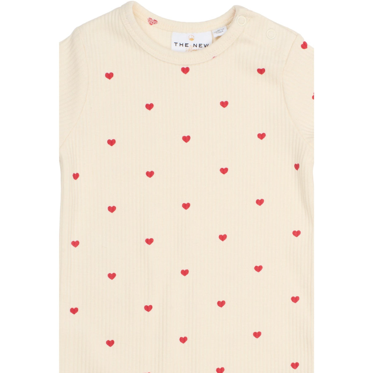 THE NEW Siblings Gardenia AOP Holiday L_S Heart Rib Jumpsuit