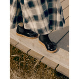 Angulus Black/Black Elastic Chelsea Boot with Salmon Nose and Bow