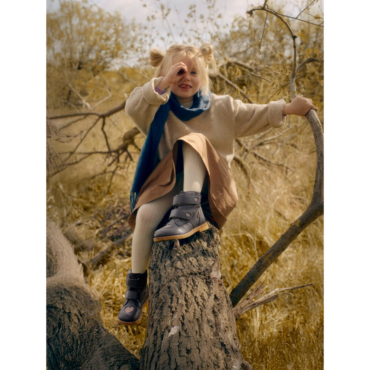 Angulus Lavender/Multi Glitter/Lavende TEX Boot with Sparkling Glitter Hearts