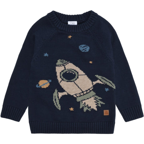 Hust & Claire More Navy Pelle Knit Rocket