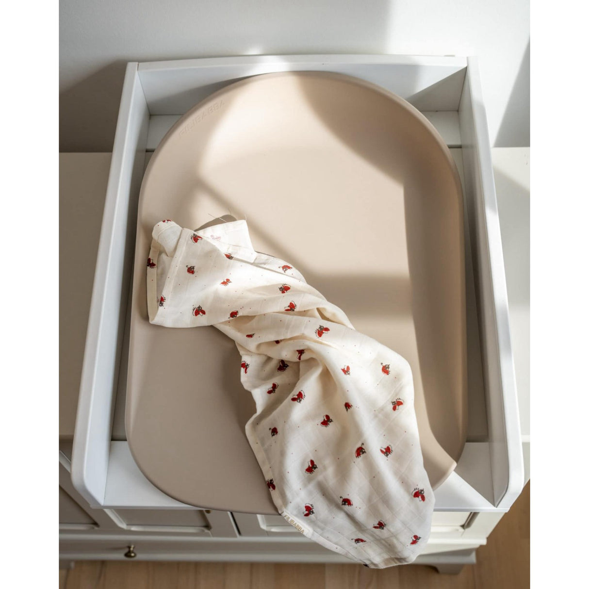 FILIBABBA Beige Bobbie 2.0 Soft Feel Changing Mat