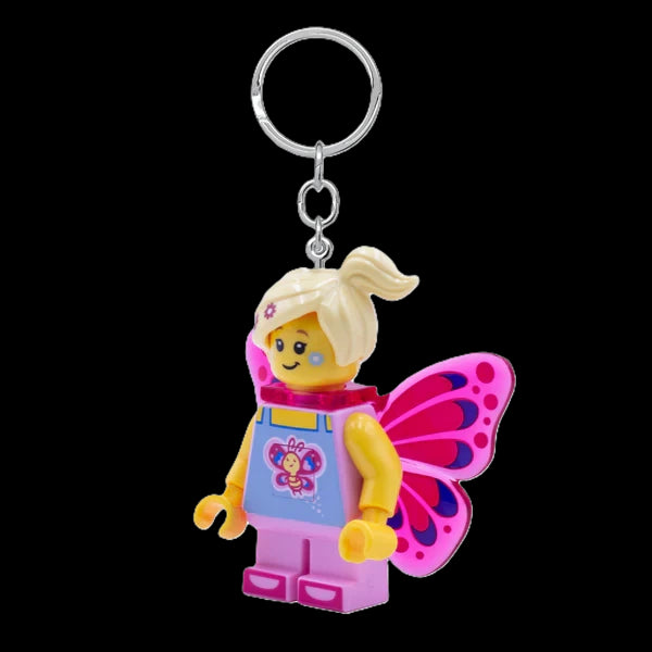 Euromic Lego® Iconic Butterfly Girl Keychain W/Led Light