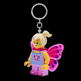 Euromic Lego® Iconic Butterfly Girl Keychain W/Led Light