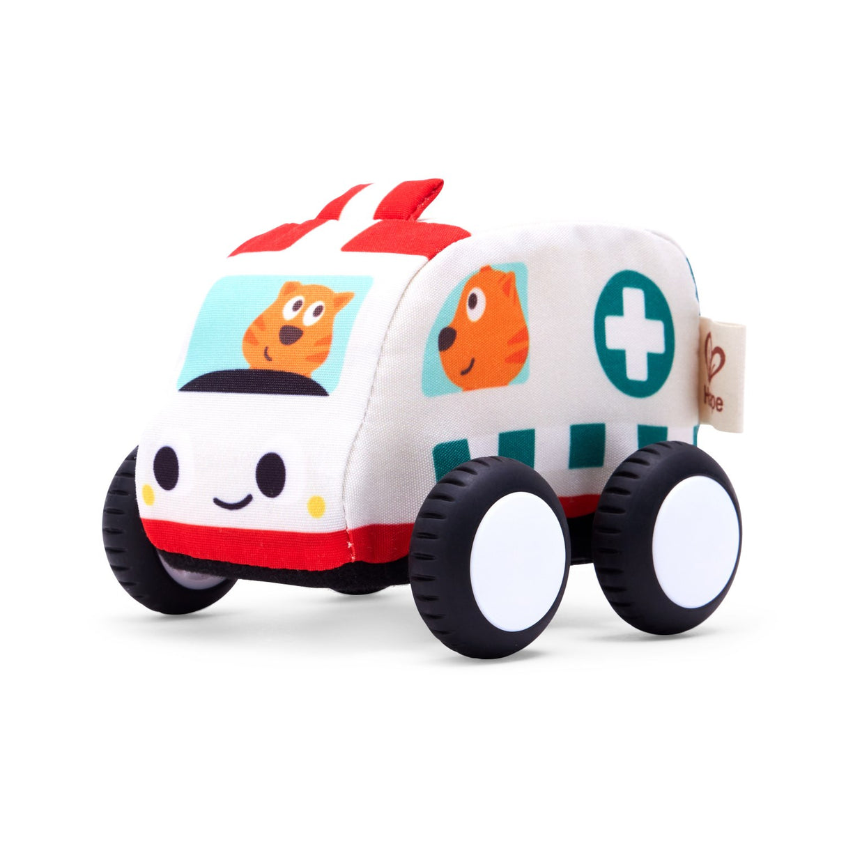 Hape Pull-Back Plush Car Set