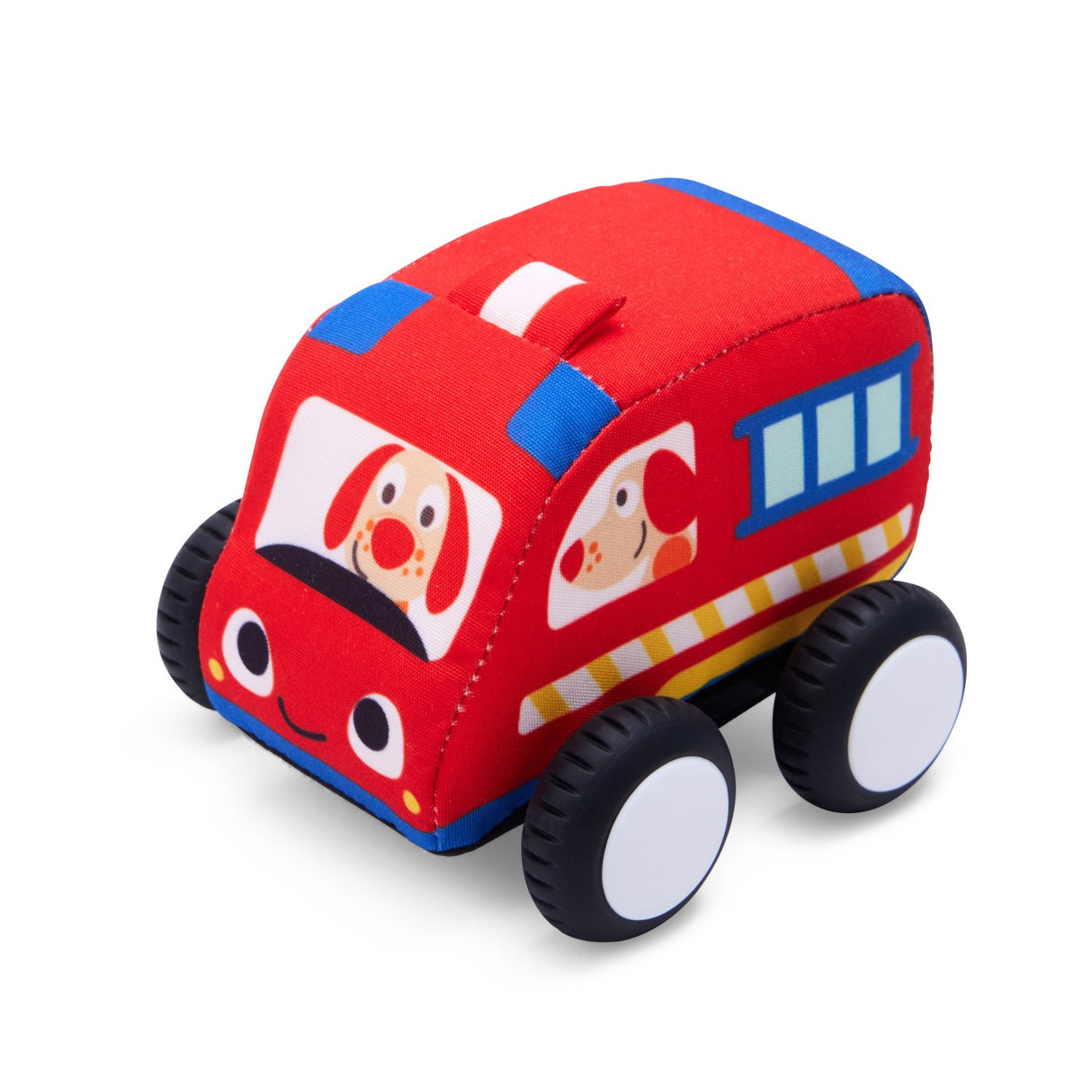 Hape Pull-Back Plush Car Set