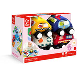 Hape Pull-Back Plush Car Set