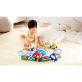 Hape Pull-Back Plush Car Set
