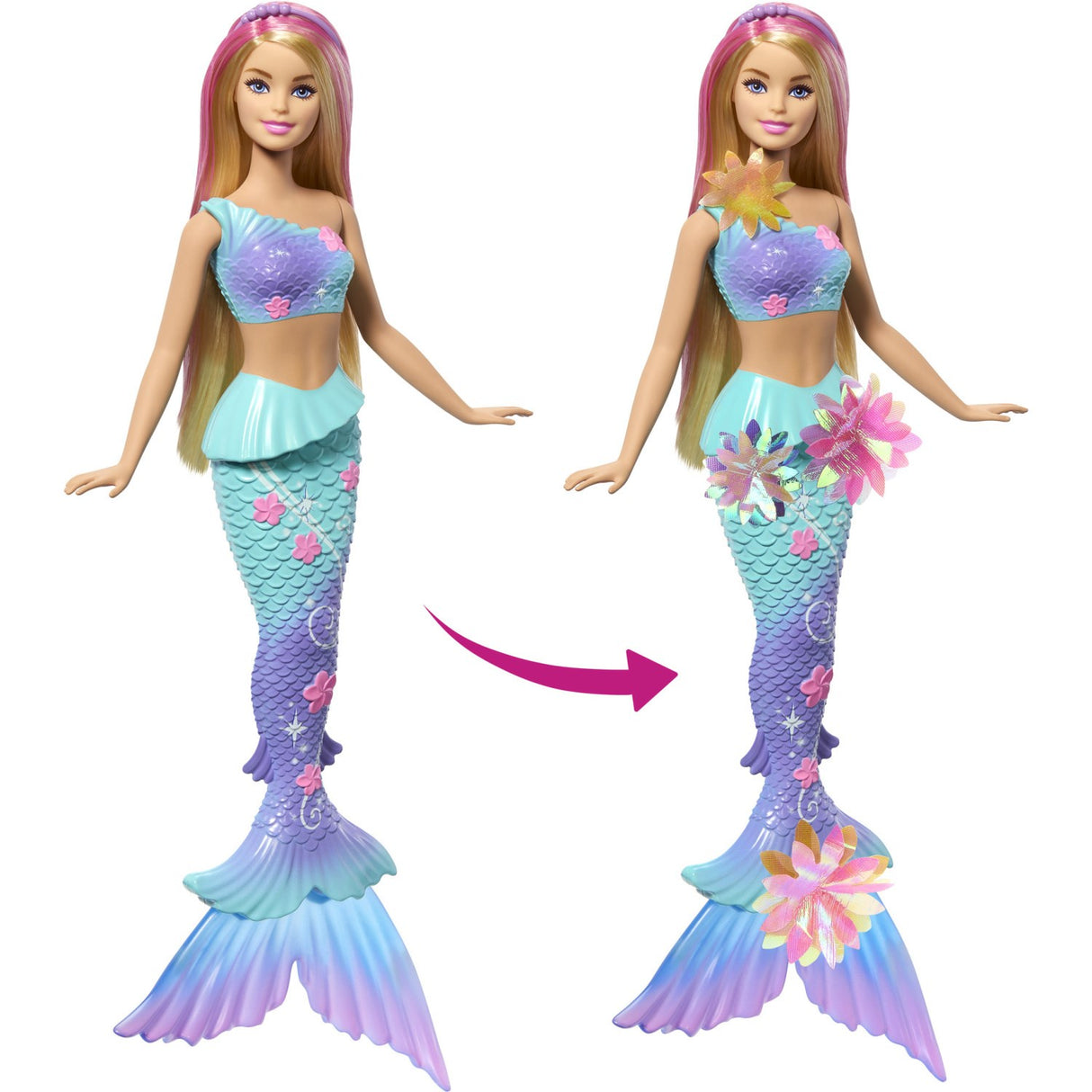 Barbie® Blooming Magic Hvid Havfrue Doll