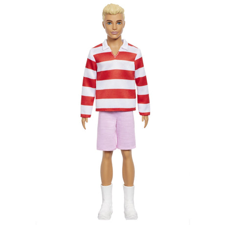 Barbie® Fashionista Ken Doll Red & White Stripes