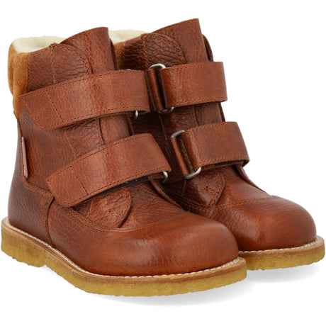 Angulus Cognac/Cognac TEX Boot with Velcro Closure