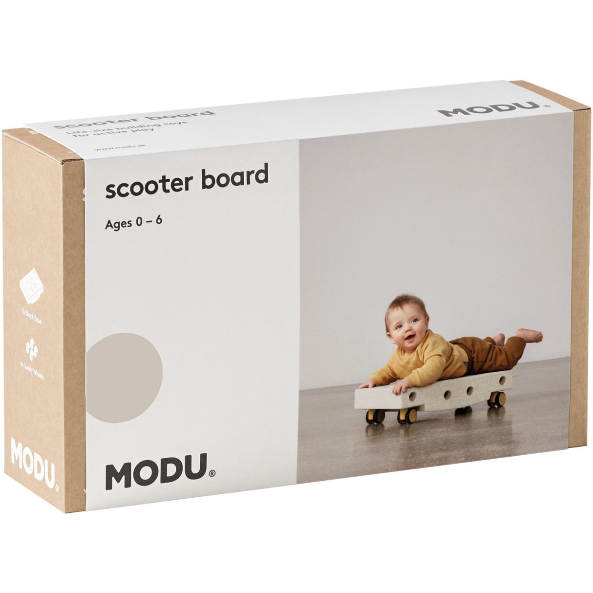 MODU Scooter Board Sand Grey/Honey Yellow
