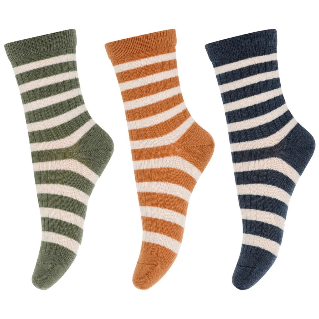 Mp Danmark Brown Melange Elis Socks 3-Pack