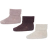Mp Danmark Maroon Ida Glitter Socks 3-Pack