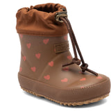 Bisgaard Chocolate Heartbeat Baby Thermo Rubber Rubber Boot