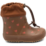 Bisgaard Chocolate Heartbeat Baby Thermo Rubber Rubber Boot