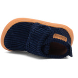 Bisgaard Navy Corduroy Barefoot Basic Home Shoe