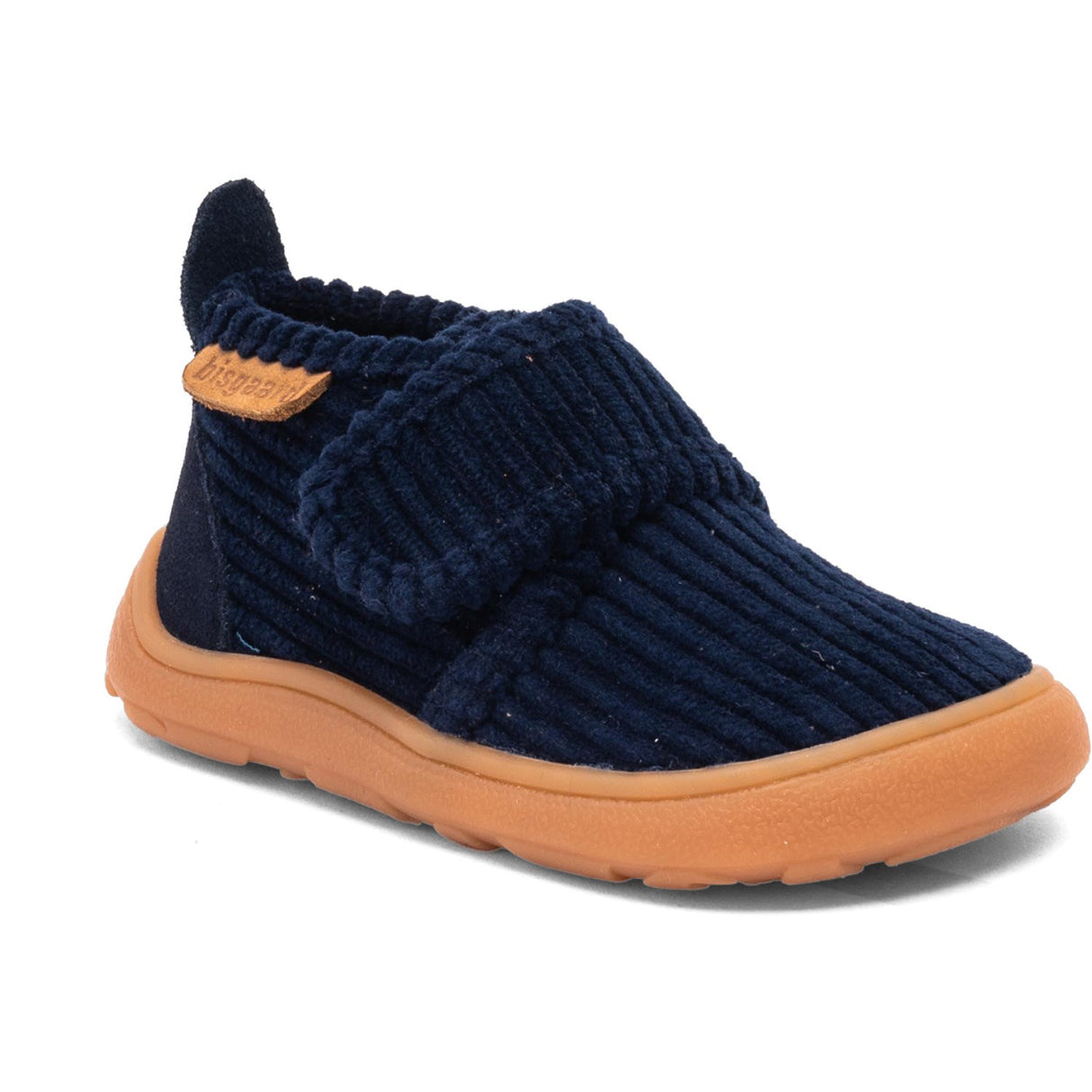 Bisgaard Navy Corduroy Barefoot Basic Home Shoe