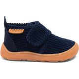 Bisgaard Navy Corduroy Barefoot Basic Home Shoe