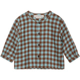 Serendipity Coffee Checks Baby Brushed Shirt