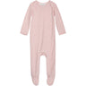 Serendipity Coral/Offwhite Baby Suit Stripe