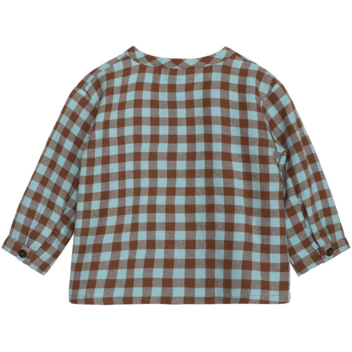 Serendipity Coffee Checks Baby Brushed Shirt