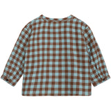 Serendipity Coffee Checks Baby Brushed Shirt