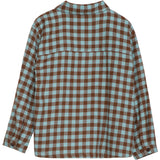 Serendipity Coffee Checks Brushed Collar Shirt