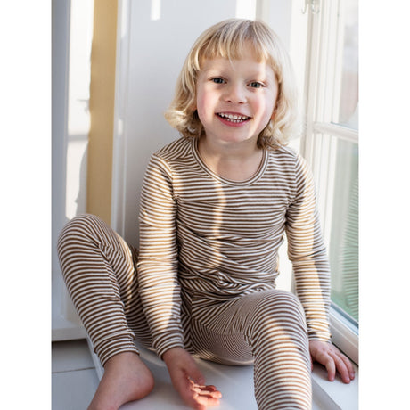 Serendipity Almond/Offwhite Leggings Stripe