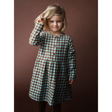 Serendipity Coffee Checks Brushed Dress