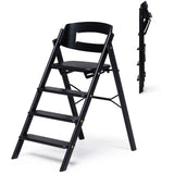 KAOS Black Klapp High Chair Oak