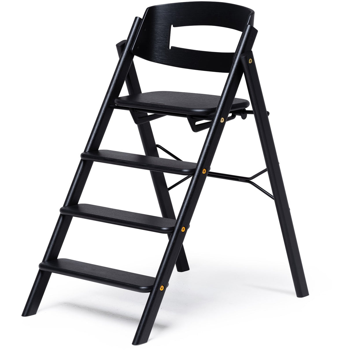 KAOS Black Klapp High Chair Oak