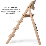 KAOS Natural Klapp High Chair Oak