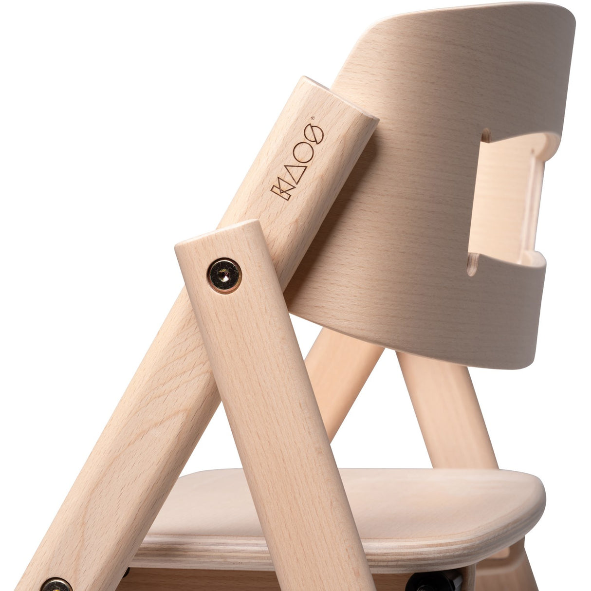 KAOS Natural Klapp High Chair Beech