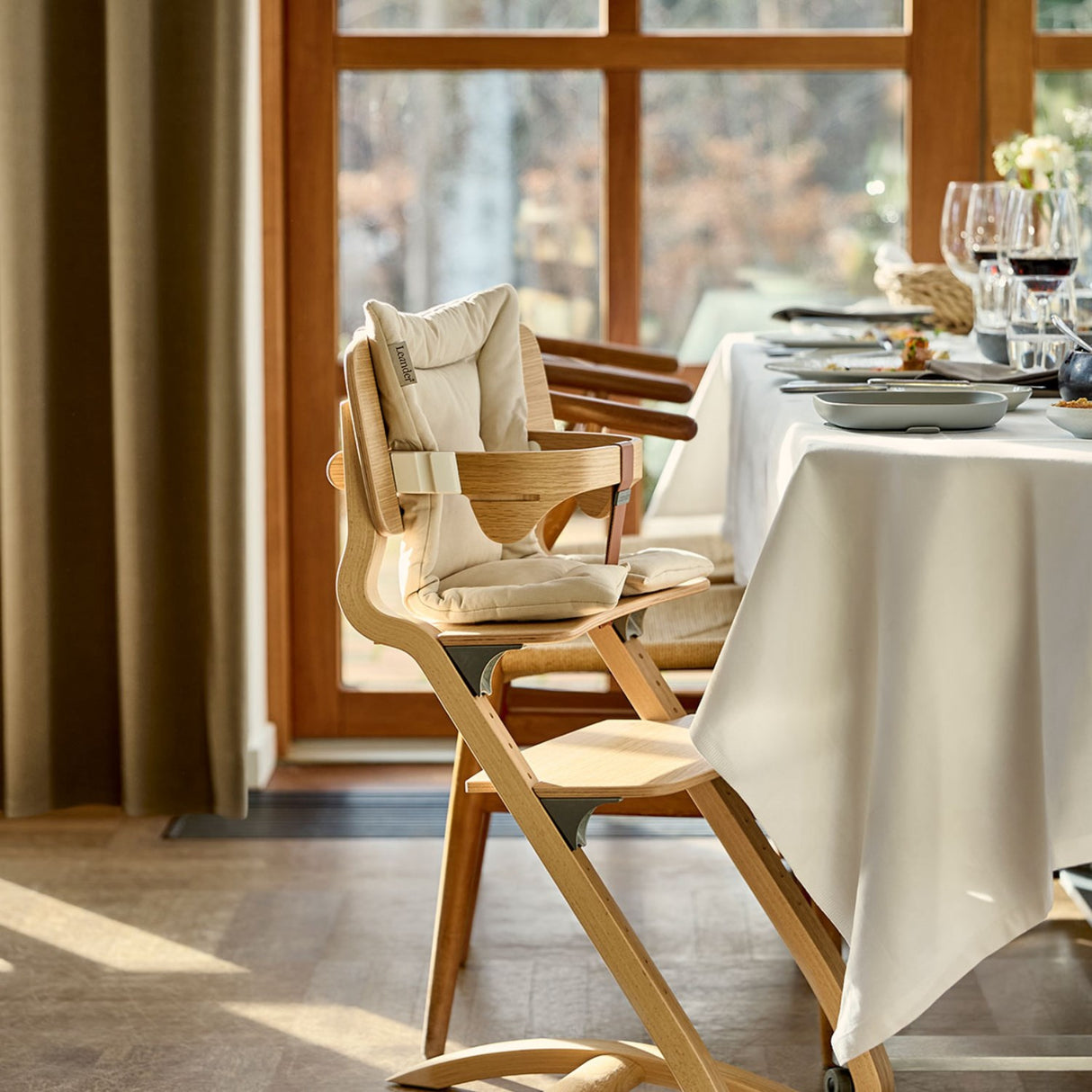 Leander Cappuccino Cushion For Leander High Chair