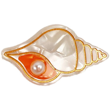 Bow's by Stær Cream/Orange Mini Conch Hair Clip