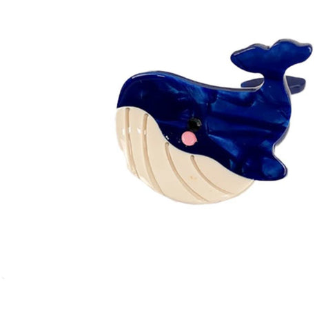 Bow's by Stær Blue Mini Whale Hair Clip