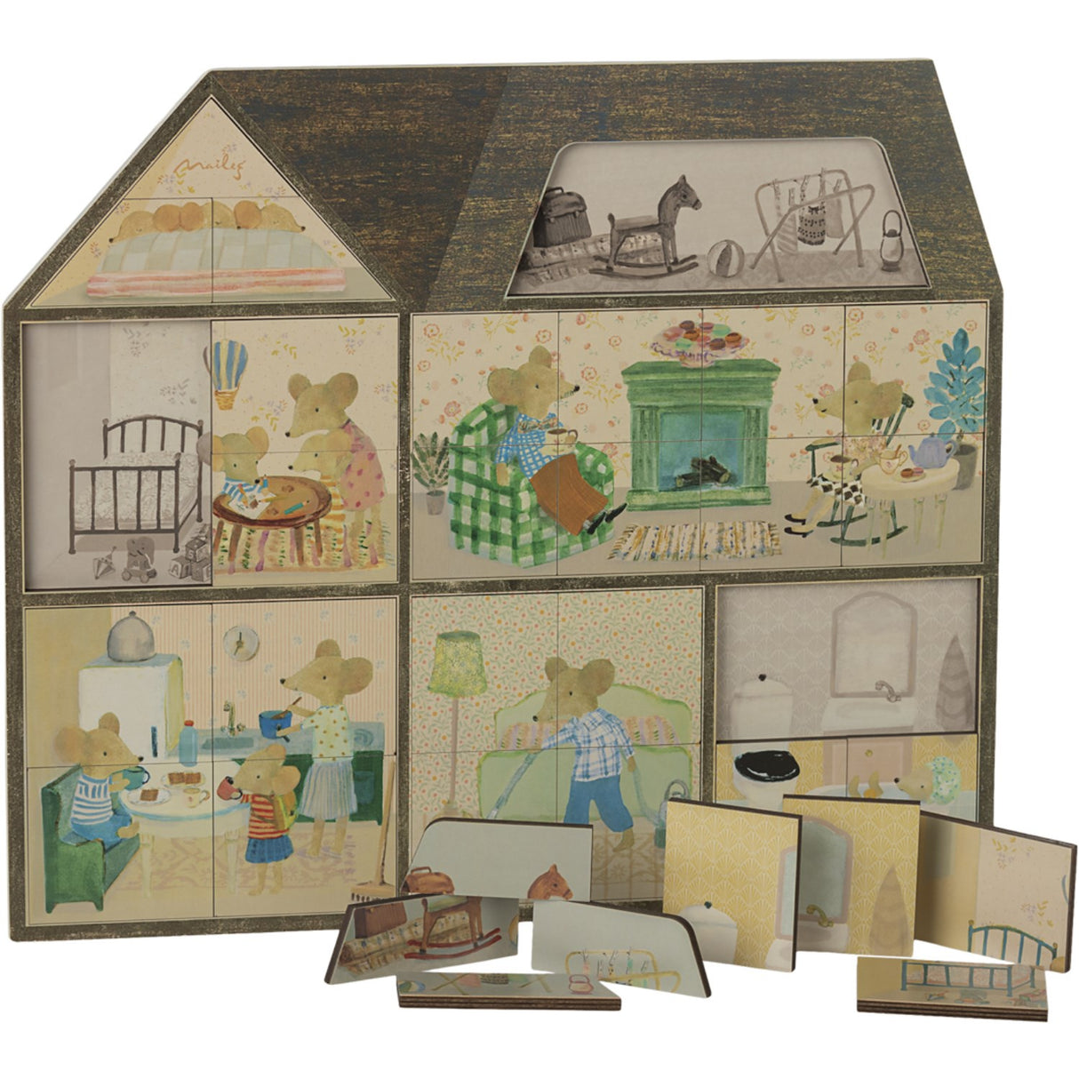 Maileg Mouse Hole Farmhouse Puzzle