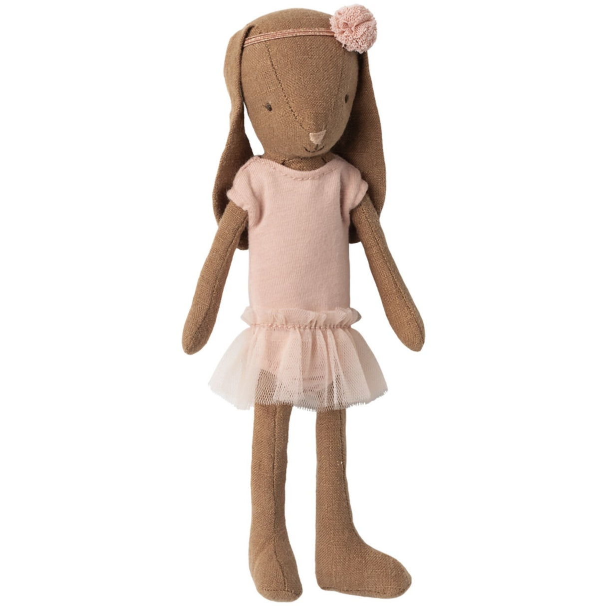 Maileg Bunny Size 1, Chocolate Brown - Ballet Suit And Skirt Rose
