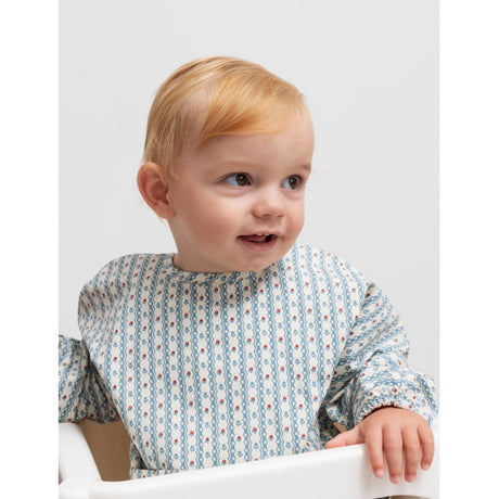 MarMar Cotton Percale Home Floral Stripe Apron LS