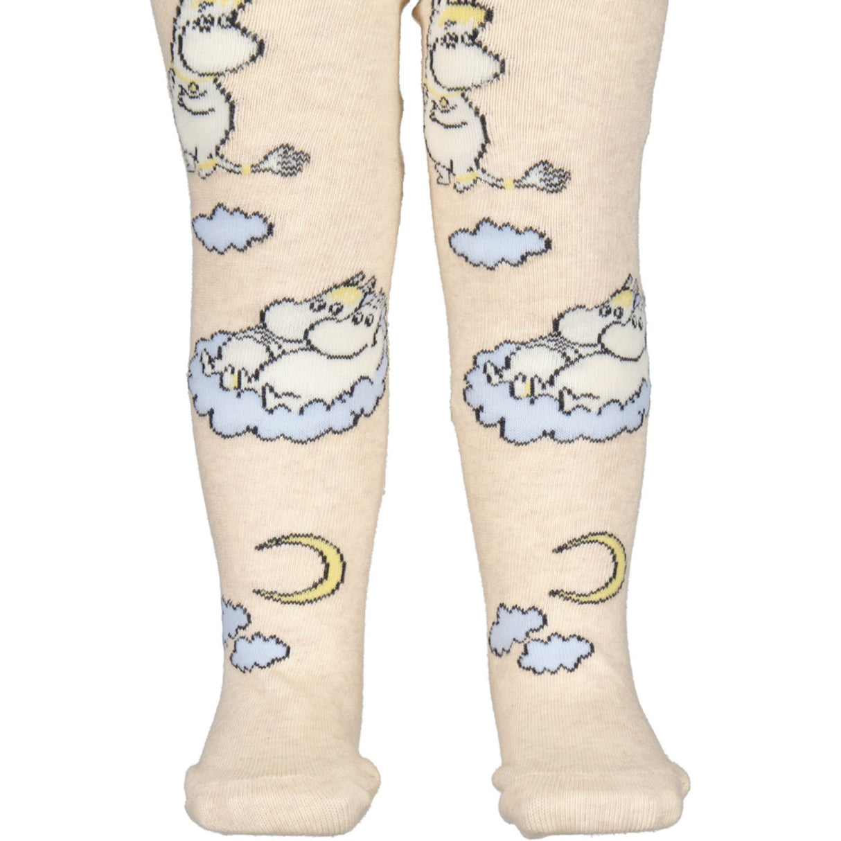 MarMar Tights Jacquard Beige Mel. Moomin Tights Jacquard